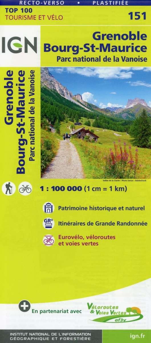 Cover for Ign · Grenoble / Bourg-St-Maurice PN Vanoise (Map) (2019)