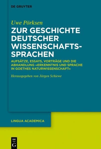 Cover for Pörksen · Zur Geschichte deutscher Wissen (Book) (2020)