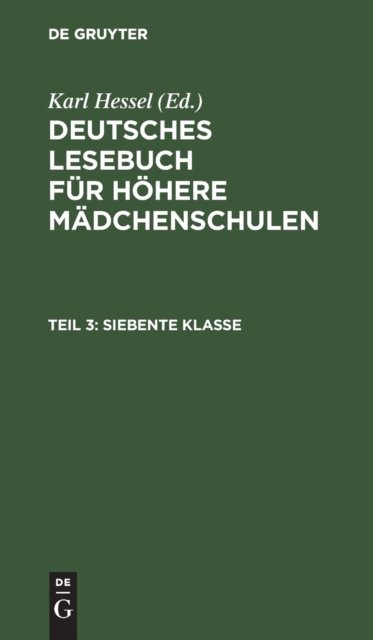 Cover for No Contributor · Siebente Klasse (Hardcover bog) (2022)