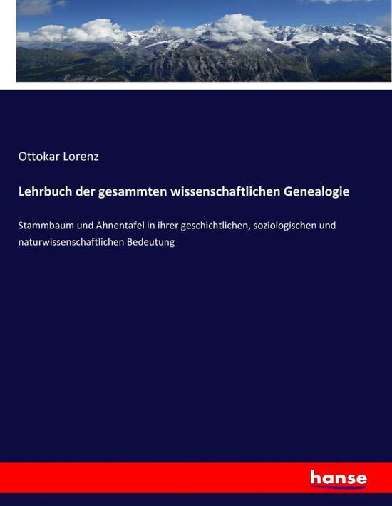 Cover for Lorenz · Lehrbuch der gesammten wissensch (Buch) (2017)