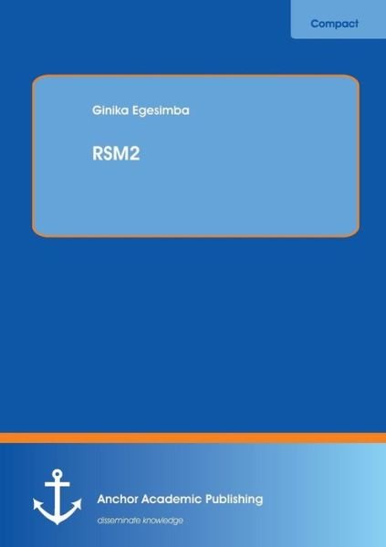 Cover for Ginika Egesimba · Rsm2 (Pocketbok) (2014)