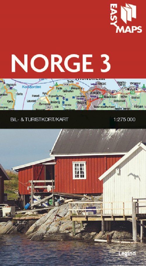 Cover for Legind A/S · Easy Maps - Lande og regioner: Easy Maps - Norge delkort 3 (Map) [1st edition] (2015)