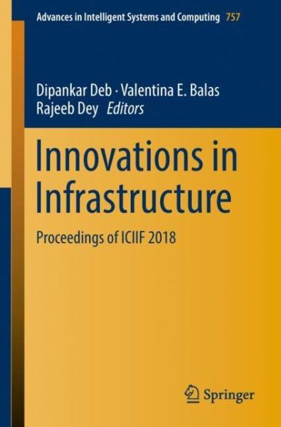 Cover for Innovations in Infrastructure (Book) [1st ed. 2019 edition] (2018)
