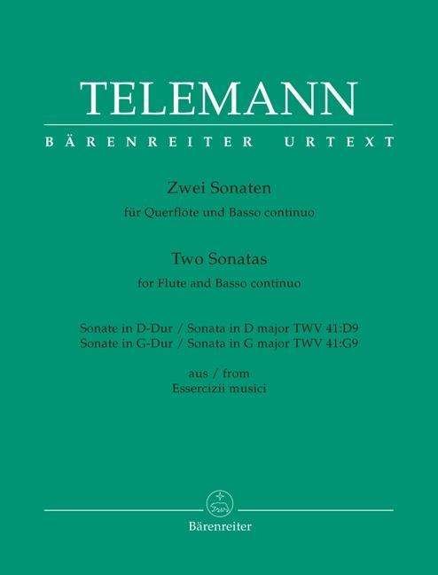 Cover for Telemann · 2Sonaten f.Fl+Basso.BA5890 (Buch)