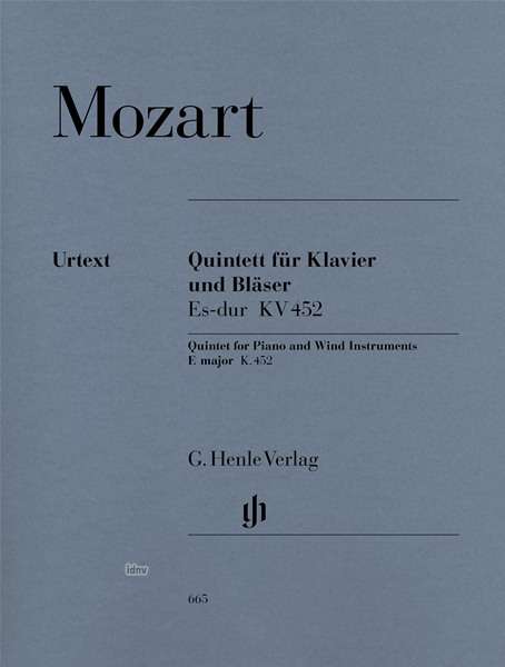 Cover for Mozart · Klavierquint.Es.KA+Sti.452.HN665 (Book)