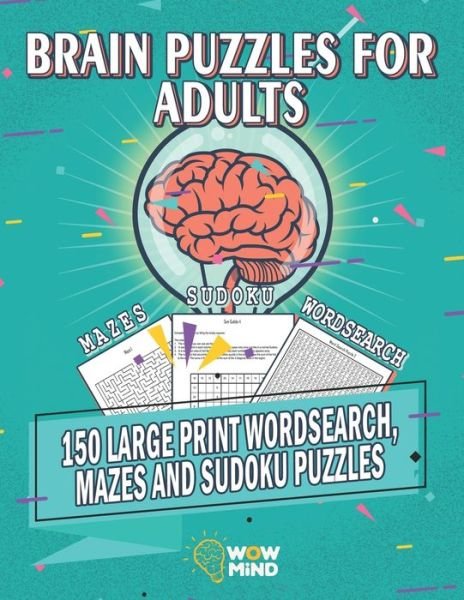 Cover for Wow Mind · Brain Puzzles for Adults (Paperback Book) (2021)