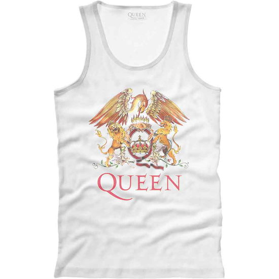 Cover for Queen · Queen Unisex Vest T-Shirt: Classic Crest (Klær)