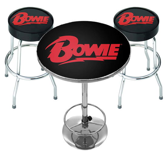 Logo Bar Set (Table & 2 X Bar Stools) - David Bowie - Produtos - ROCK SAX - 0712198719656 - 1 de junho de 2021