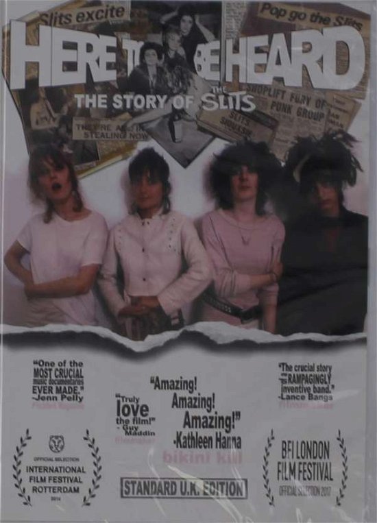 Cover for The Slits · Here to Be Heard: the Story of the Slits (DVD) [Standard Uk edition] (2018)