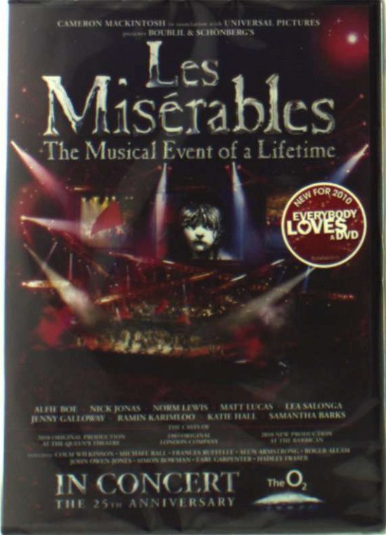 Les Miserables-in Concert 25th Anniversary - Alfie Boe - Elokuva - UNIVERSAL - 5050582806656 - maanantai 29. marraskuuta 2010