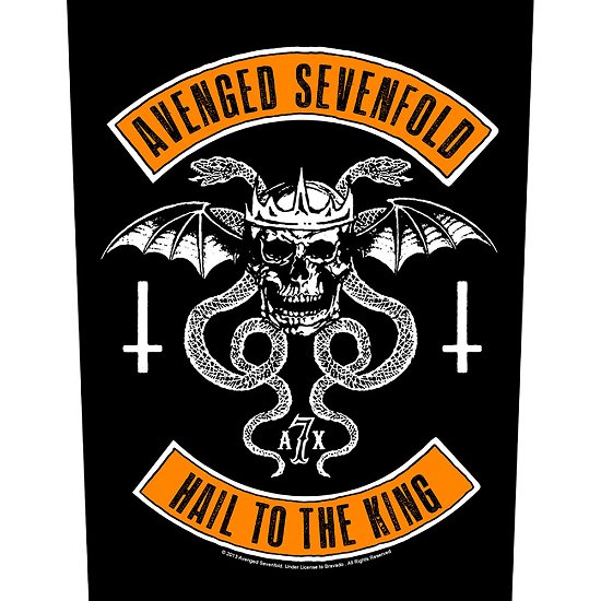 Cover for Avenged Sevenfold · Avenged Sevenfold Back Patch: Biker (MERCH) [Black edition] (2020)