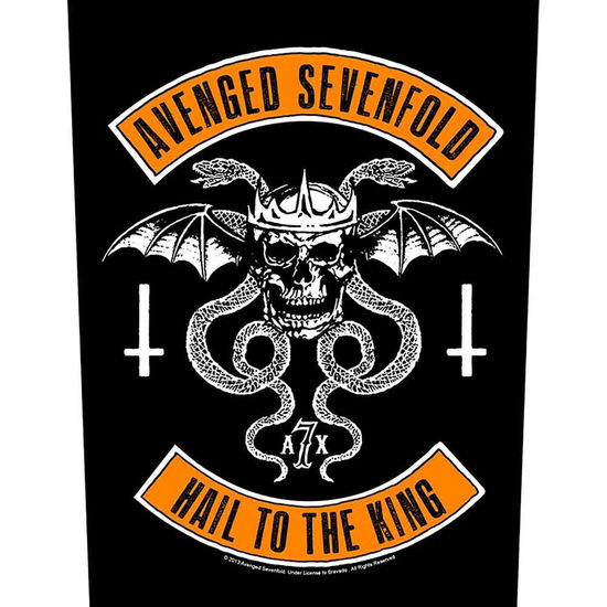 Cover for Avenged Sevenfold · Avenged Sevenfold Back Patch: Biker (MERCH) [Black edition] (2020)