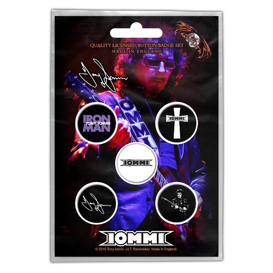 Tony Iommi Button Badge Pack: Iommi - Tony Iommi - Gadżety - PHD - 5055339773656 - 19 sierpnia 2019