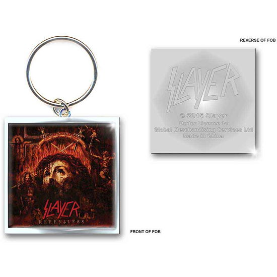 Slayer Keychain: Repentless (Photo-print) - Slayer - Marchandise - Unlicensed - 5056170605656 - 