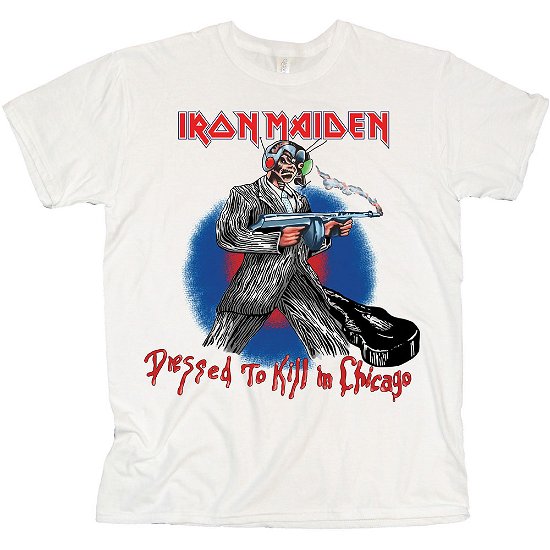 Cover for Iron Maiden · Iron Maiden Unisex T-Shirt: Chicago Mutants (T-shirt) [size S] [White - Unisex edition]