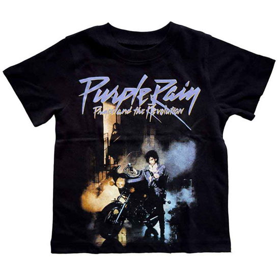 Cover for Prince · Prince Kids Toddler T-Shirt: Purple Rain (5 Years) (T-shirt) [size 5-6yrs] [Black - Kids edition] (2020)