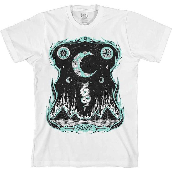 Cover for Gojira · Gojira Unisex T-Shirt: Dragons Dwell (T-shirt) [size S] [White - Unisex edition]