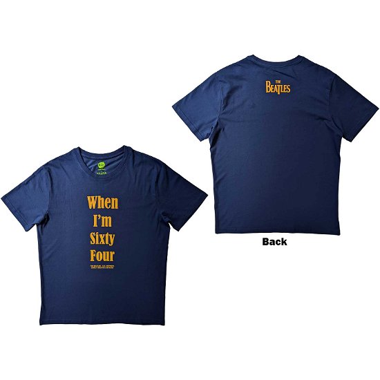 Cover for The Beatles · The Beatles Unisex T-Shirt: When I'm Sixty Four (Back Print) (T-shirt) [size S]