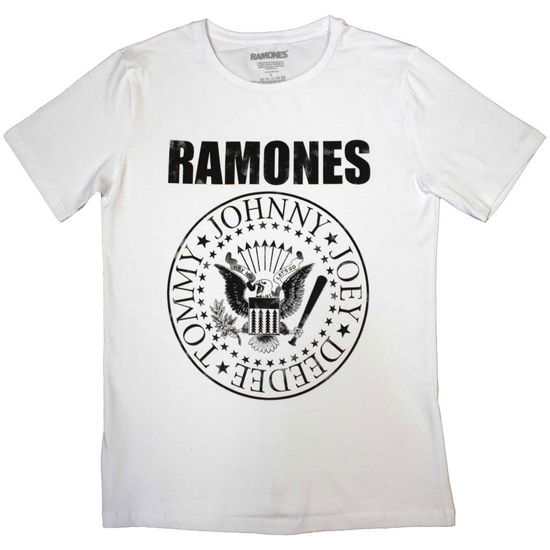 Cover for Ramones · Ramones Ladies T-Shirt: Presidential Seal (White) (T-shirt) [size S] (2023)