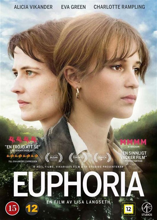 Cover for Alicia Vikander / Eva Green / Charlotte Rampling · Euphoria (DVD) (2018)