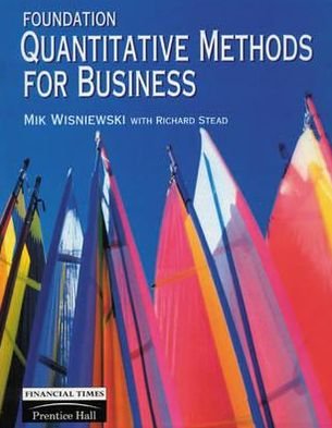 Cover for Mik Wisniewski · Foundation Quantitative Methods For Business (Paperback Book) (1996)