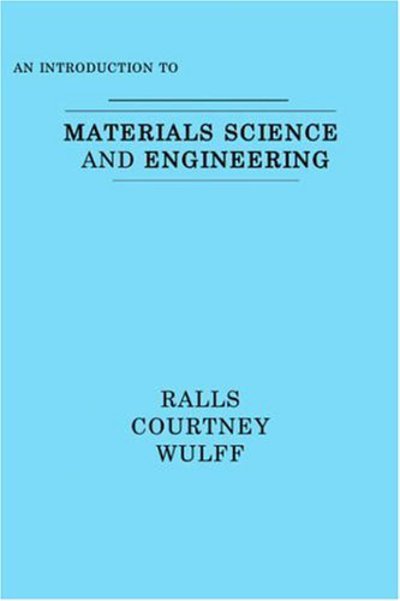 Cover for Kenneth M Ralls · Introduction to Materials Science and Engineering (Paperback Book) (1991)