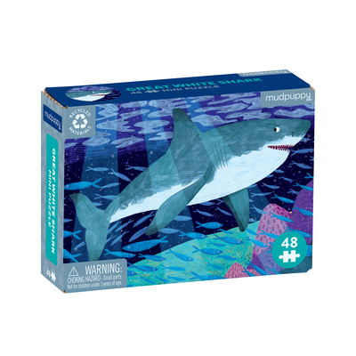 Puz 48 Mini Great White Shark - Jean Claude - Inne - Galison - 9780735363656 - 21 stycznia 2020