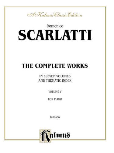 Scarlatti Complete Wksv5 Ps - Domenico - Books - ALFRED PUBLISHING CO.(UK)LTD - 9780757916656 - March 1, 1985