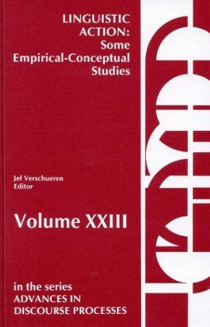 Cover for Jef Verschueren · Linguistic Action: Some Empirical-Conceptual Studies (Gebundenes Buch) (1987)