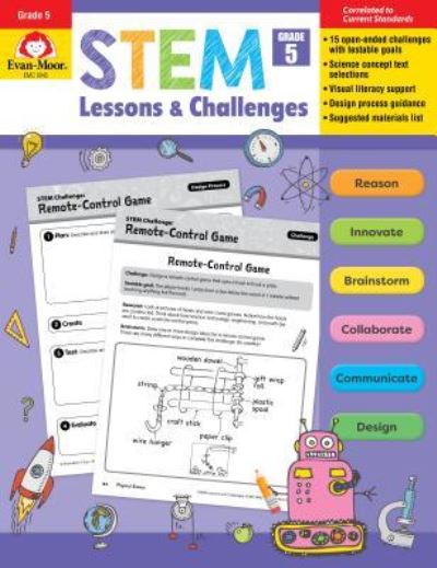 Cover for Evan-Moor · Stem Lessons and Challenges, Grade 5 (Taschenbuch) (2019)