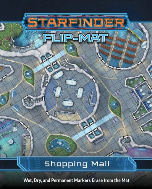 Starfinder Flip-Mat: Shopping Mall - Damien Mammoliti - Bøger - Paizo Publishing, LLC - 9781640785656 - 9. april 2024