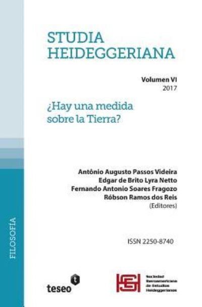 Cover for Antonio Augusto Passos Videira · Studia Heideggeriana Vol. VI (Paperback Book) (2017)