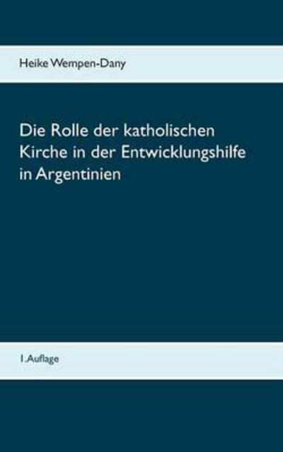 Cover for Wempen-Dany · Die Rolle der katholischen (Book) (2017)