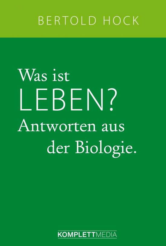 Cover for Hock · Was ist Leben? (Book)