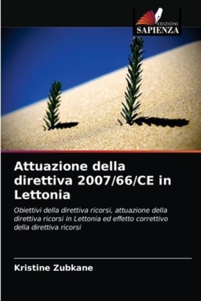 Cover for Kristine Zubkane · Attuazione della direttiva 2007/66/CE in Lettonia (Paperback Book) (2021)
