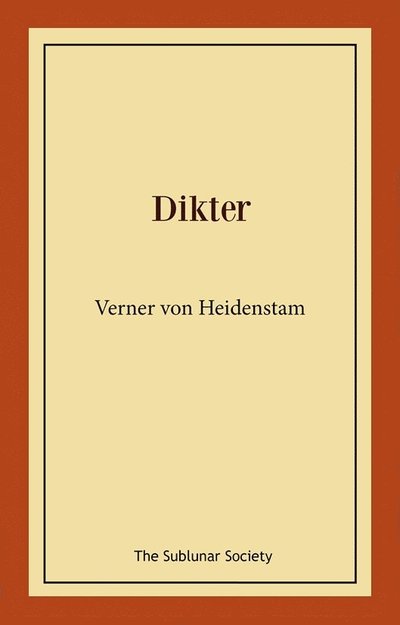 Cover for Verner von Heidenstam · Dikter (Paperback Book) (2021)