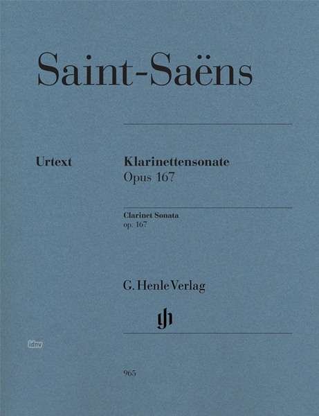 Saint-saens:klarin.son.167,kl+klr.hn965 - Saint-Saens - Książki - SCHOTT & CO - 9790201809656 - 6 kwietnia 2018