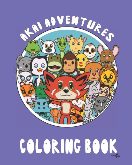 Akai Adventures Coloring Book: Book 1 - Teek Fox - Livros - Independently Published - 9798546872656 - 8 de agosto de 2021