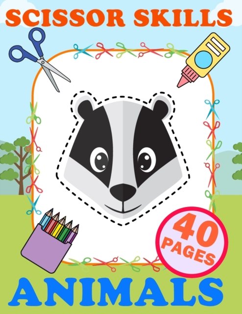 Cover for Koval's Crafts · Scissor Skills Animals: Practice Cut And Glue Activity Book For Kids Ages 3-5 (Paperback Book) (2021)