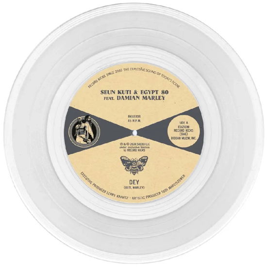 Cover for Seun Kuti, Egypt 80, &amp; Damian Marley · Dey / Dey Instrumental (Transparent Vinyl) (7&quot;) (2024)