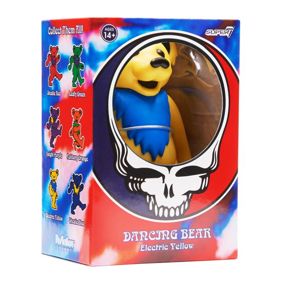 Grateful Dead - Dancing Bear (Electric Yellow) Reaction Figure - Grateful Dead - Merchandise - SUPER 7 - 0840049816657 - 10. Januar 2023