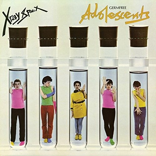 Cover for X-ray Spex · Germfree Adolescents (Ltd. Yellow with Blue-green Splatter Vinyl) (LP) (2018)