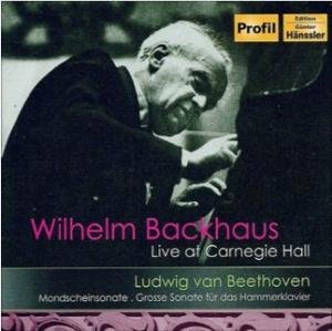 Cover for Wilhelm Backhaus · * Backhaus Live at Carnegie Hall (CD) (2007)
