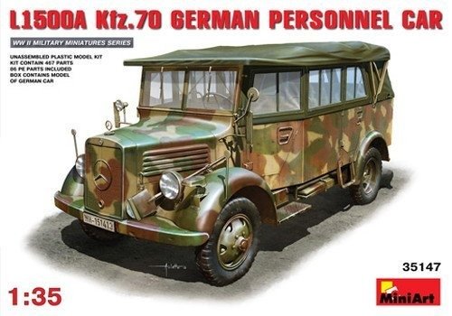 Cover for Miniart · L1500A Kfz.70 German Personnel Car (Leksaker)