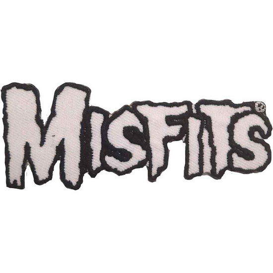 Misfits Woven Patch: White Logo (Standard) - Misfits - Merchandise -  - 5056561000657 - 