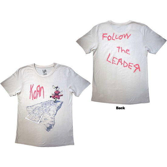 Korn Unisex T-Shirt: Follow The Leader Hopscotch (Back Print) - Korn - Merchandise -  - 5056737276657 - August 30, 2024