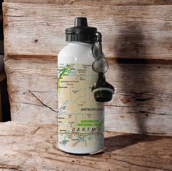 Cover for OS Map 600ml Metal Water Bottle - Dartmoor National Park (MERCH) (2025)