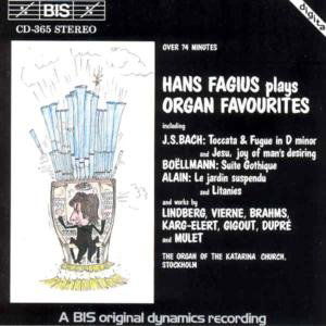 Plays Organ Favorites - Fagius - Musiikki - Bis - 7318590003657 - perjantai 23. syyskuuta 1994