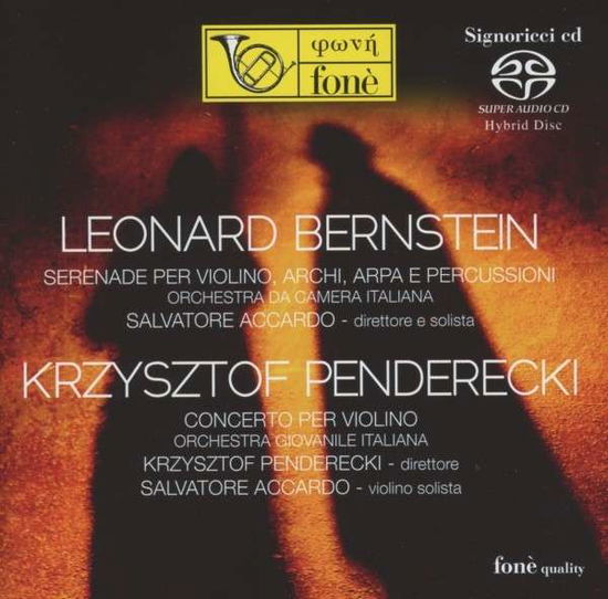 Cover for Accordo Salvatore · Leonard Bernstein (Krzysztof Penderecki) (CD) (2016)