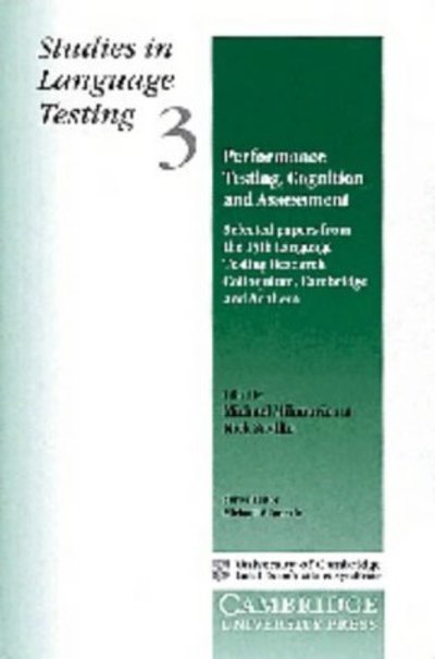 Cover for University of Cambridge Local Examinations Syndicate · Performance Testing, Cognition and Assessment: Selected Papers from the 15th Language Research Testing Colloquium, Cambridge and Arnhem - Studies in Language Testing (Paperback Bog) (1995)